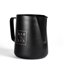 Barista Black Non-Stick Coffee Milk Frothing Jug/Pitcher 350ml - High-Quality Non-Stick Milk Frothing Pitcher and Jug from Barista 